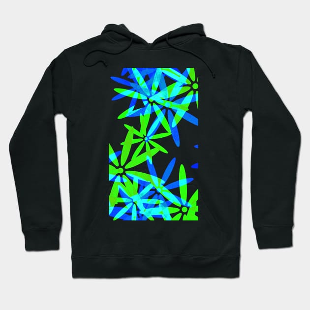 Green Flower Power Hoodie by xaxuokxenx